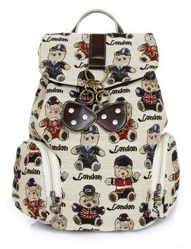 网红小熊双肩包编织图解,萌趣包款，手作教程大公开